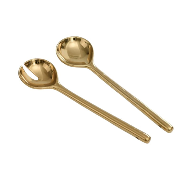 Novaro Salad Server Set 26cm 2 Piece in Gold