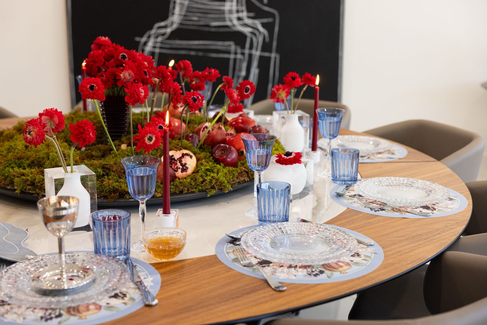 Pomegranate Table Setting RH