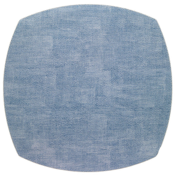 Allure - Elliptical Square Placemats Ice Blue (Set of 4)