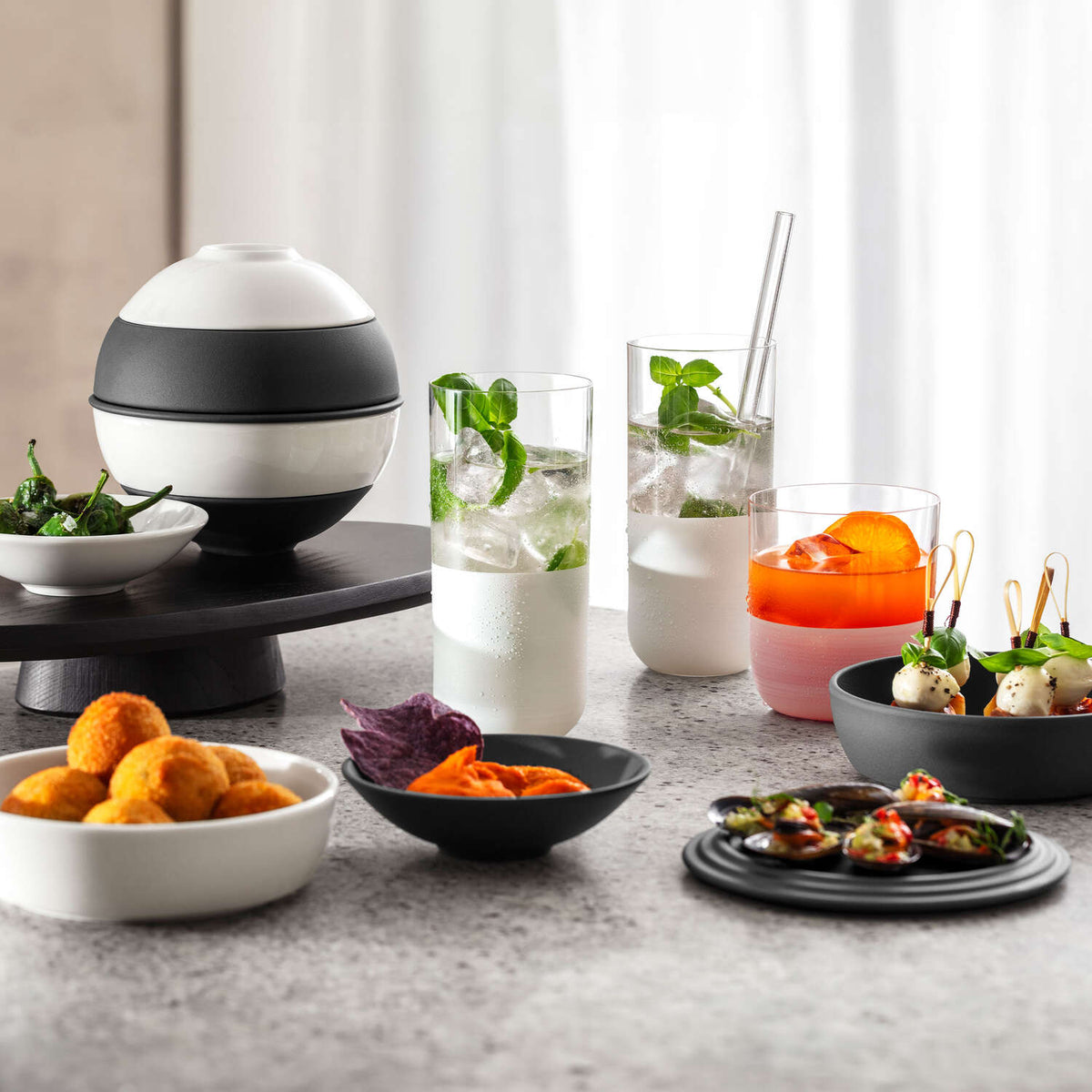 LA BOULE 食器 7点セット 白黒 La Boule – Il'argento