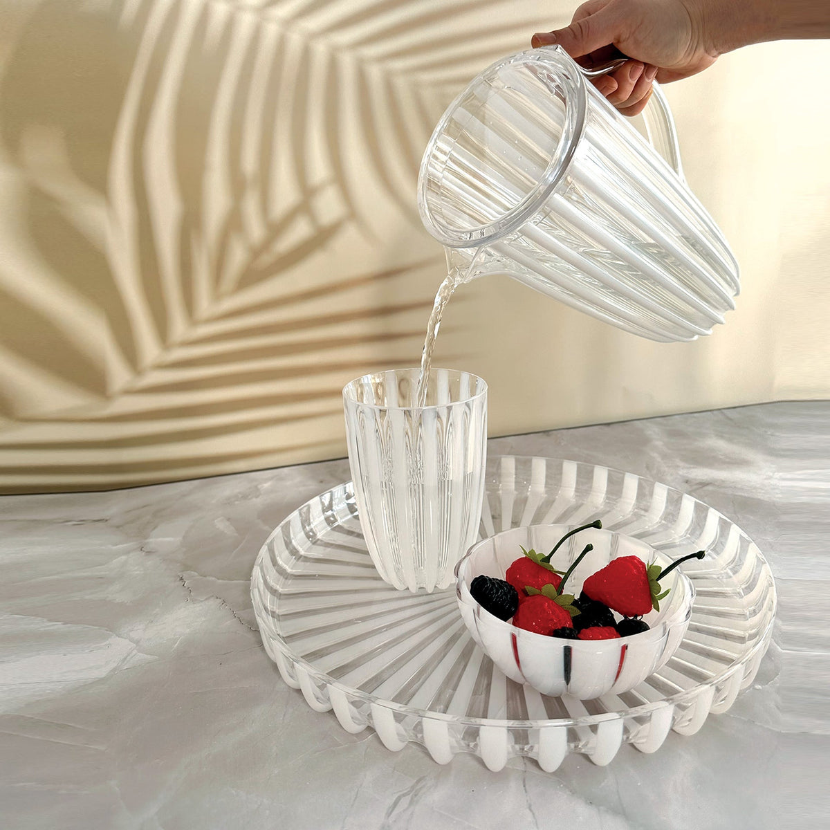 Guzzini Corbeille Grace Ø25,1x6,5cm - Design Italien Lavable Lave-Vaisselle