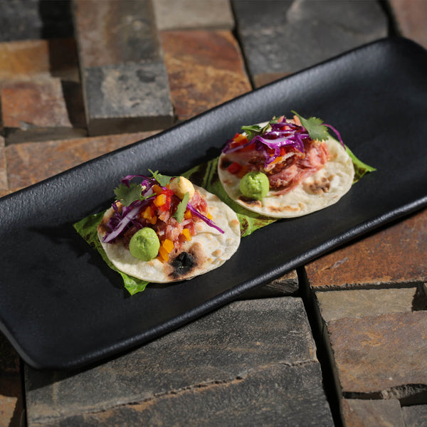 Matte Black - Rectangular Platter Medium (Set of 4)