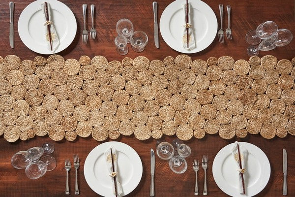 Natural Fiber - Rectangle Table Runner Woven 12028