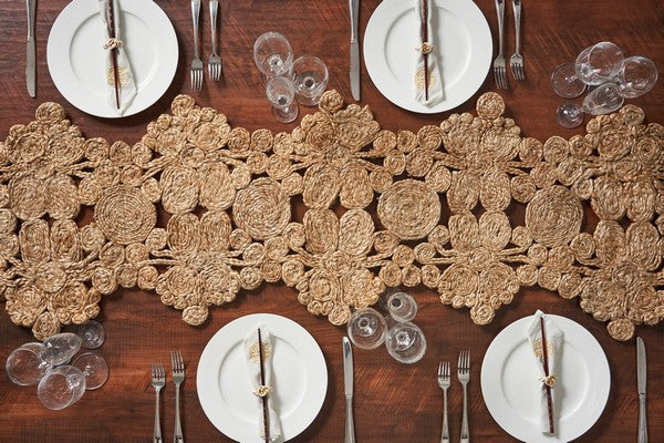 Natural Fiber - Rectangle Table Runner Woven 32018