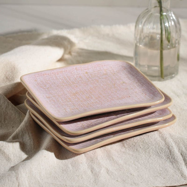 Litchi - Rectangular Platter Juta (Set of 4)