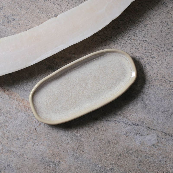 Latte - Shallow Organic Oval Platter Mini (Set of 4)