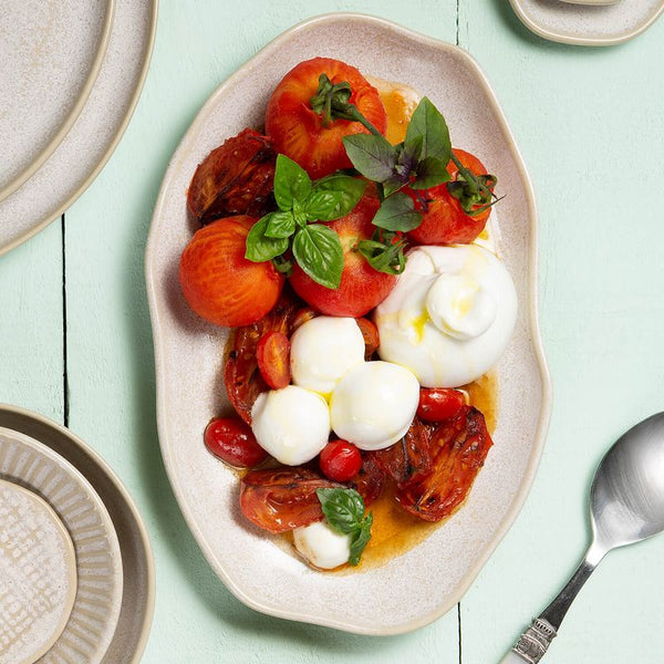 Latte - Shallow Bio Oval Platter Medium (Set of 4)