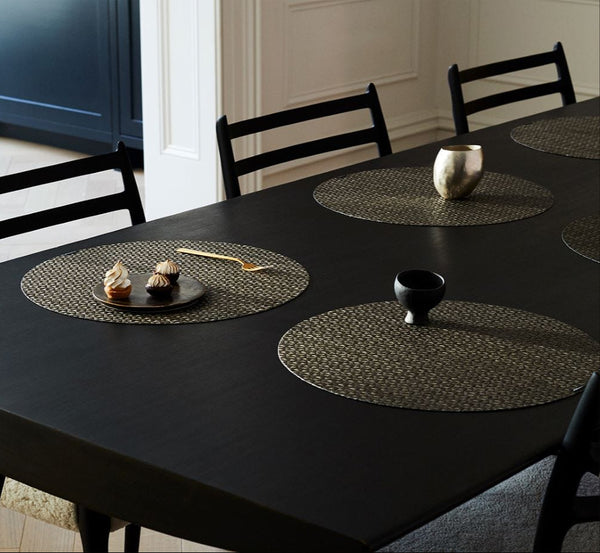 Origami - Round Placemats Cocoa (Set of 4)