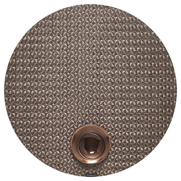 Origami - Round Placemats Cocoa (Set of 4)
