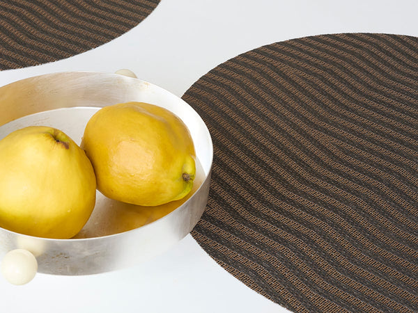 Dune - Round Placemats Raisin (Set of 4)