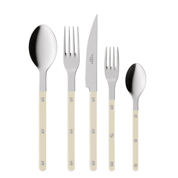 Bistrot - Flatware Setting - Solid Ivory (Set of 5)