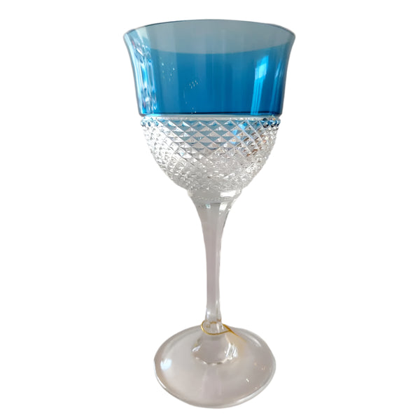 Mozart - Red Wine Diamond Globet Light Blue Clear