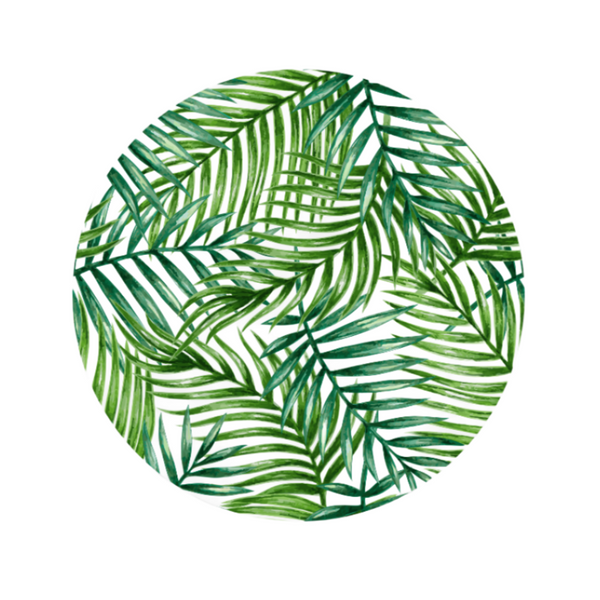 Tropical - Green Round Insert (Set of 8)