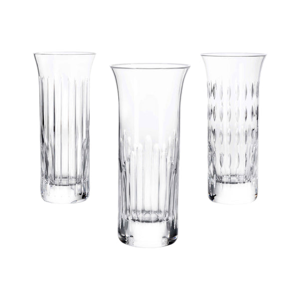 Flora - Round Clear Vase (Set of 3)