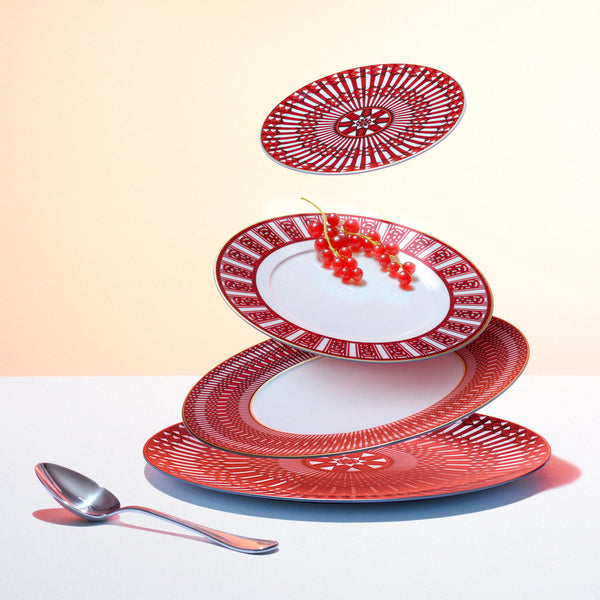 Arcadia Red - Dessert Plate (Set of 2)
