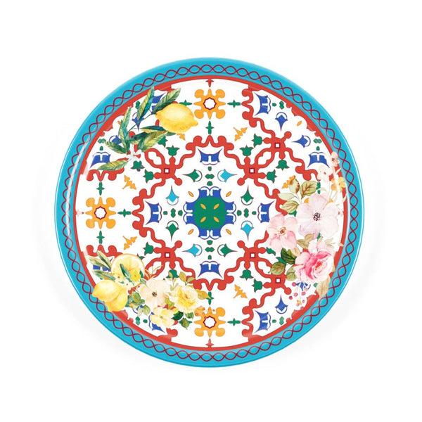 Flowers & Lemon - Dinner Plate Red (Set of 6)
