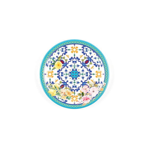 Flowers & Lemon - Dessert Plate Blue (Set of 6)