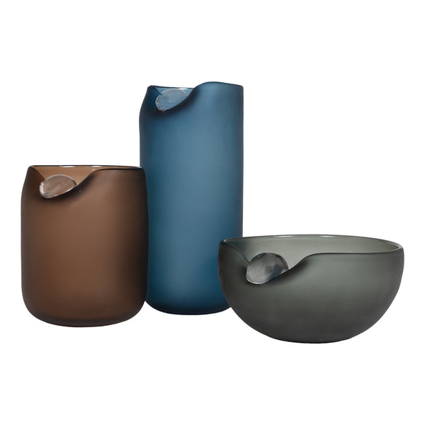 Art Glass Collection Vases (Set of 3)