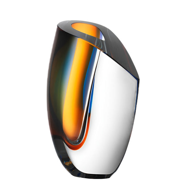 Mirage - Large Blue / Amber Vase