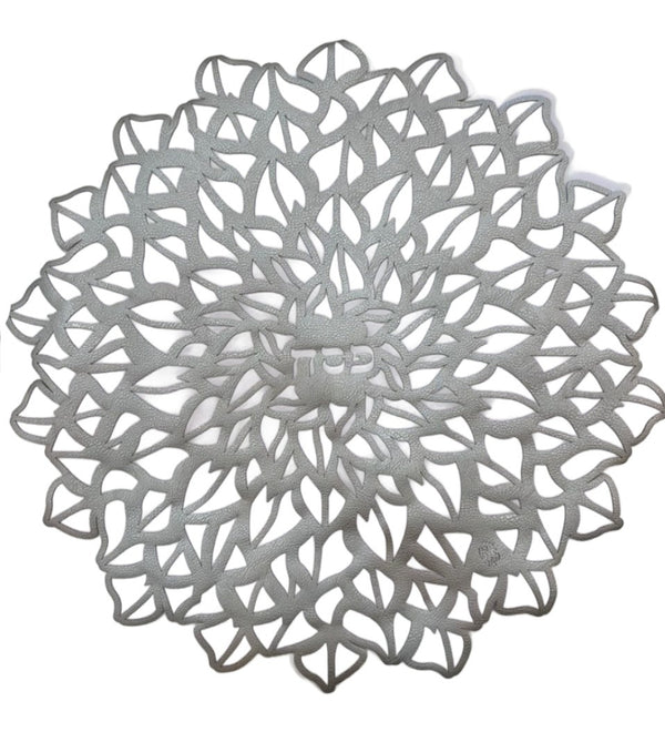 Petalos - Matzah Cover Passover Three Divisions Silver