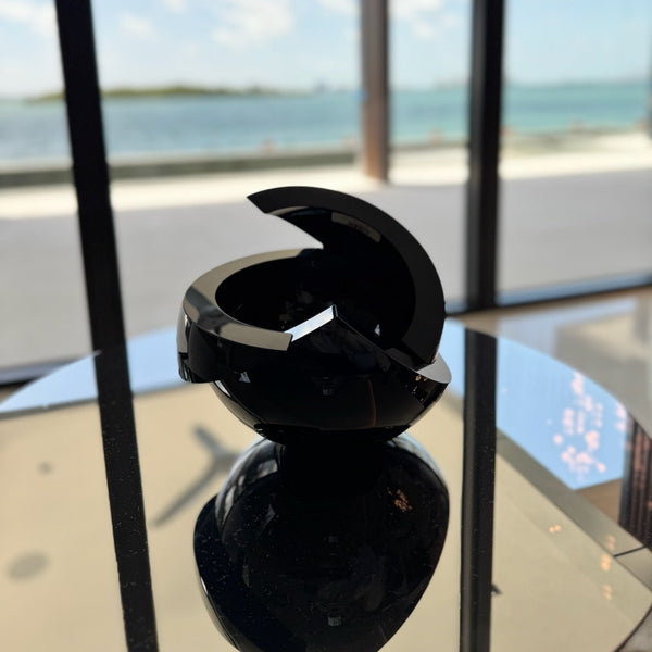 Armadillo - Black Sphere Crystal Small