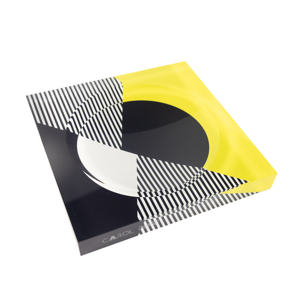 Candy Bowl - Kinetic - Black, White & Yellow