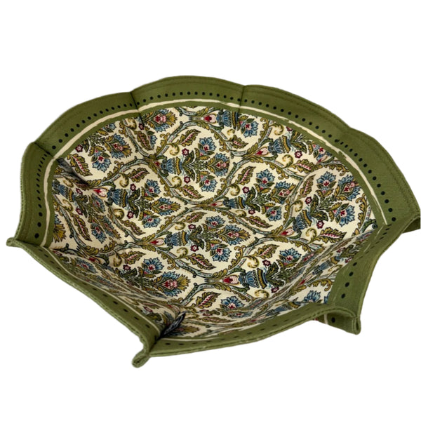 Paisley - A179 Bread Basket Green