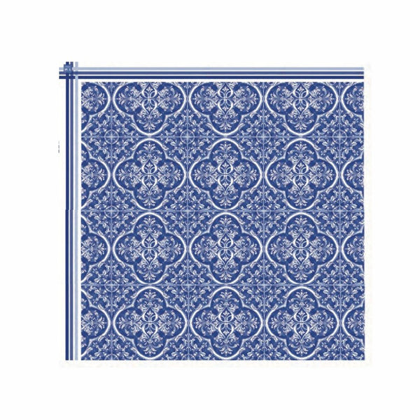 Paisley - Tablecloth A77 Blue 138"x60"
