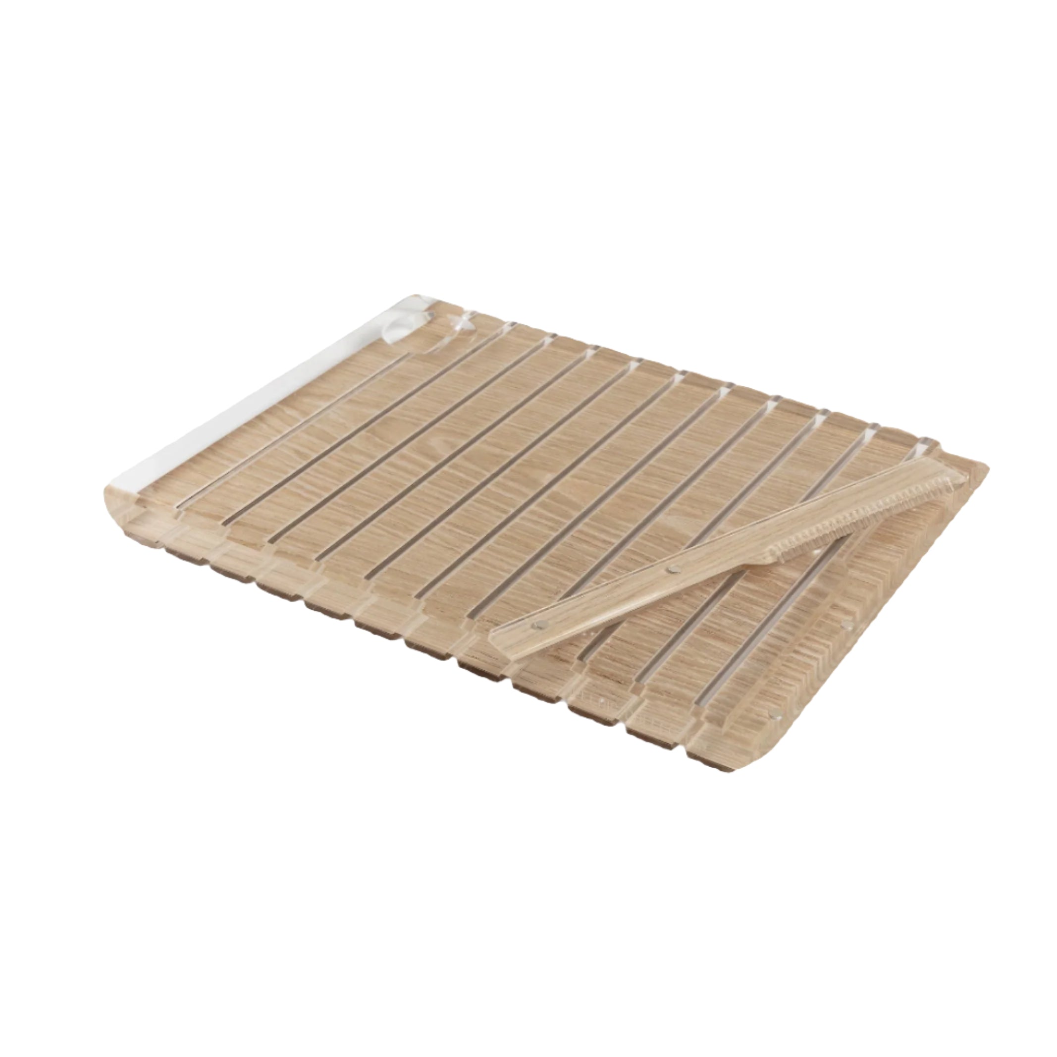 Striped - Challah Board - Wood