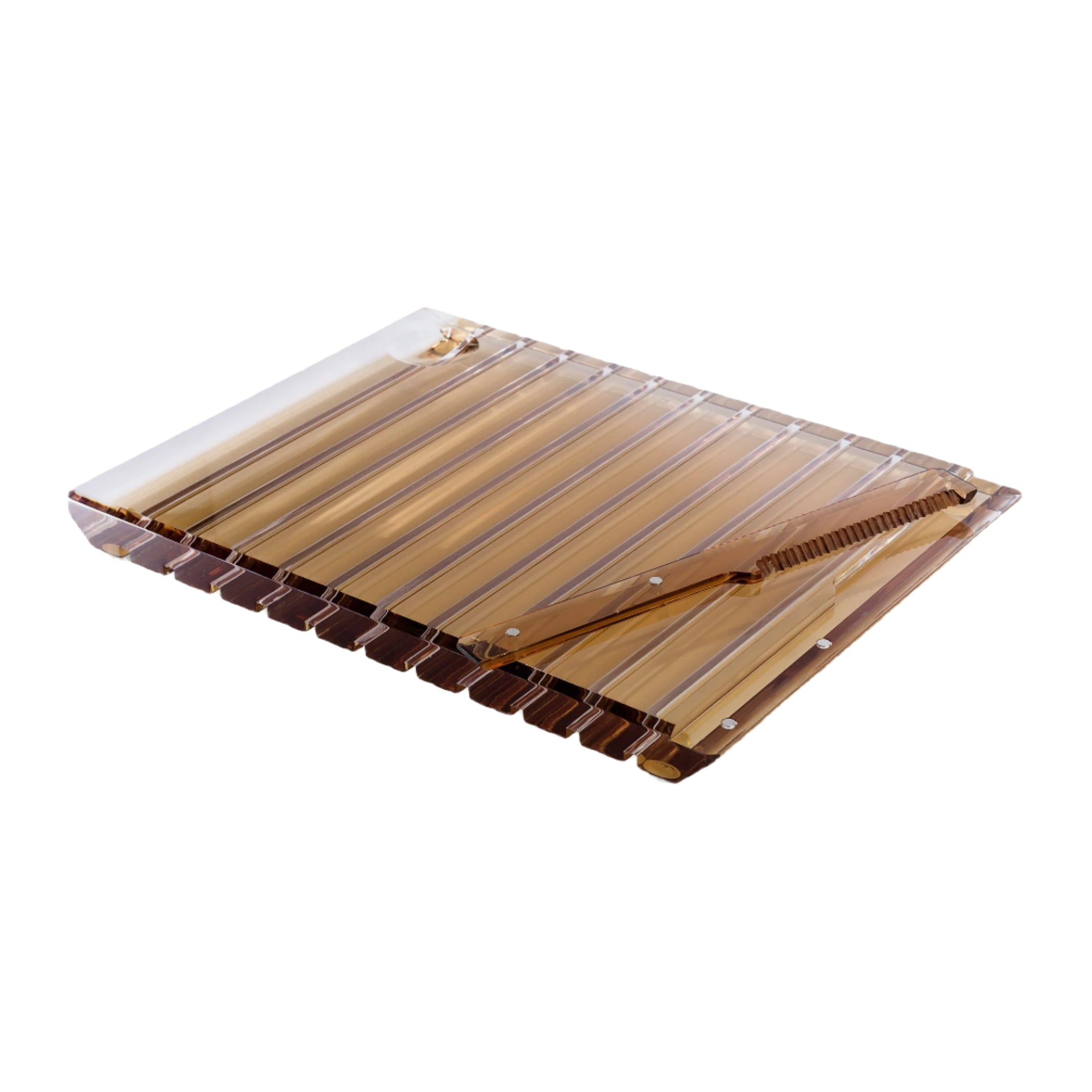 Striped - Challah Board - Amber