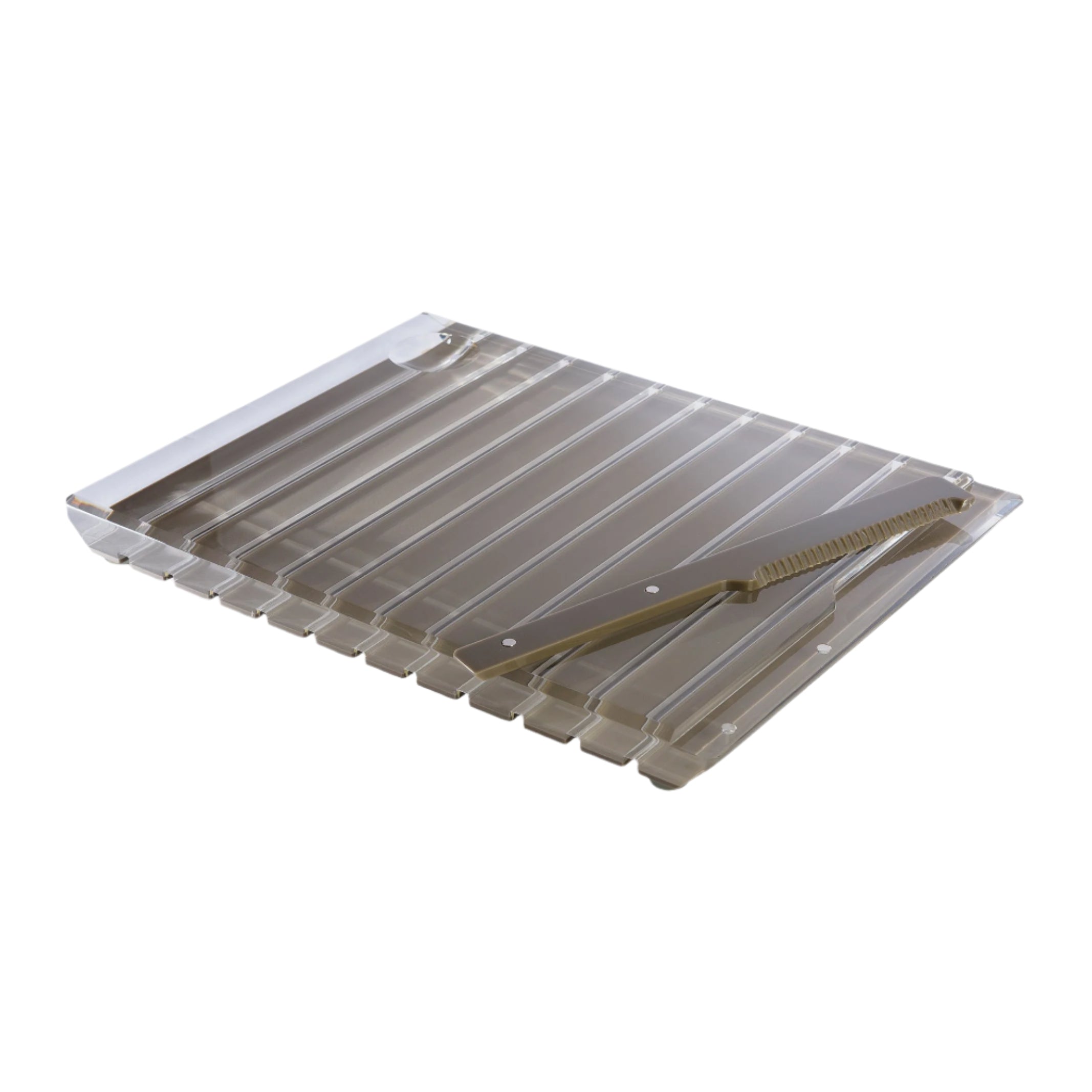 Striped - Challah Board - Gray – Il'argento