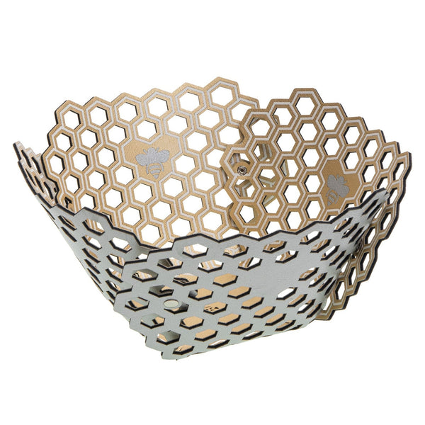 Bee - Bread Basket Gold White / Silver