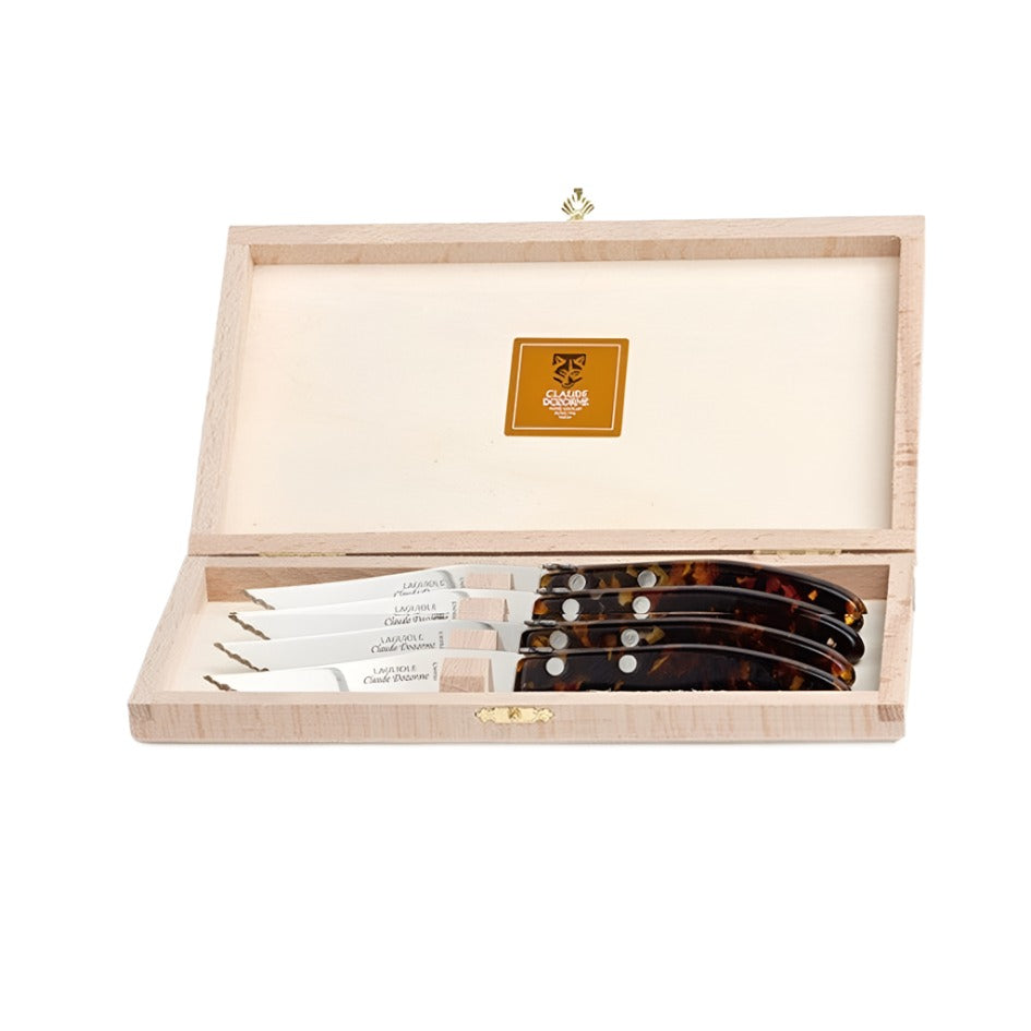 Berlingot - Box Steak Knives - Flake Handle (Set of 4)
