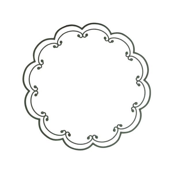 Royal - Round Placemats Green (Set of 4)