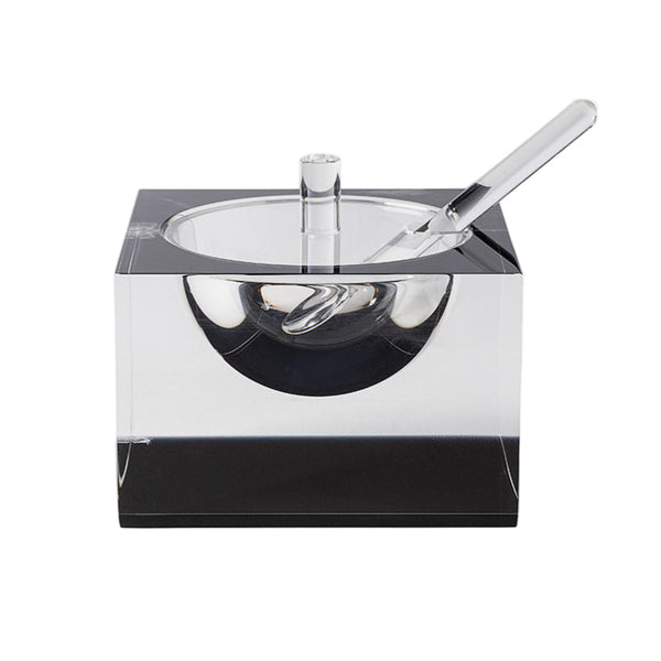 Acrylic Honey & Salt Dish Black