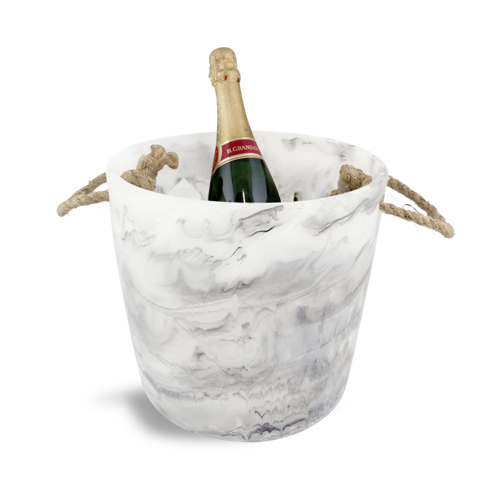 Classical - Ice Bucket White Swirl