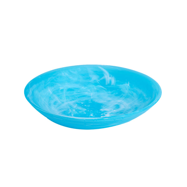 Everyday - Round Medium Bowl Aqua Swirl