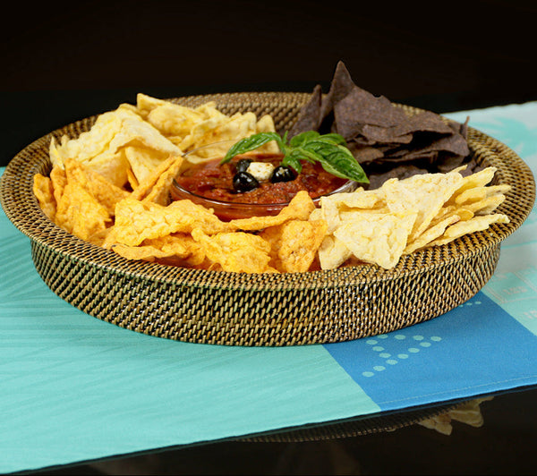 Chip & Dip with Round Glass