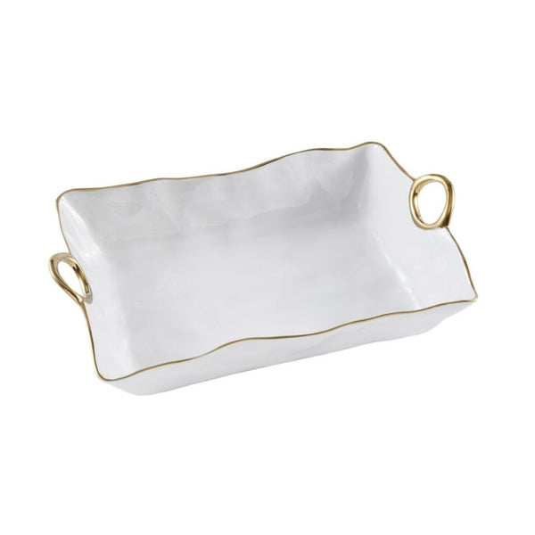 Golden Handles - White and Gold - Large Deep Server