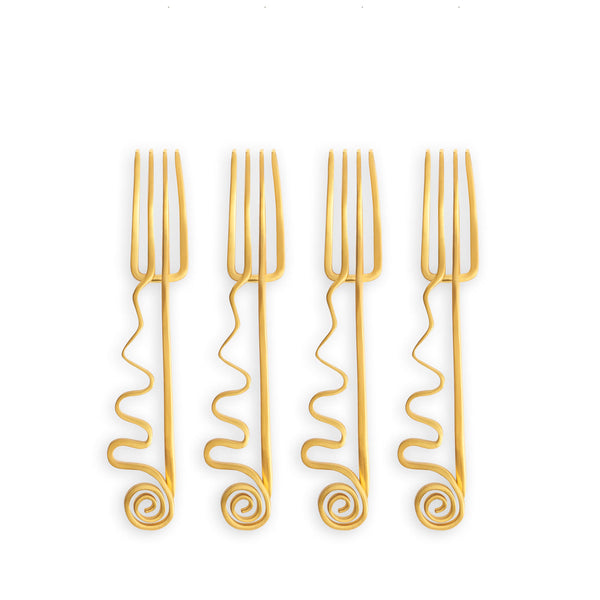 Spirale - Cocktail Forks (Set of 4)