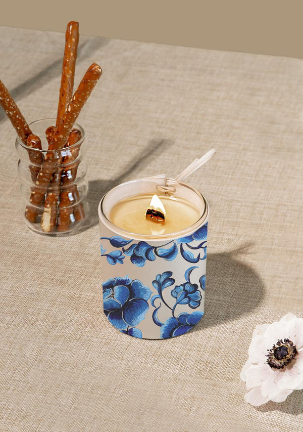 Parisian - Flowers Beige Candle