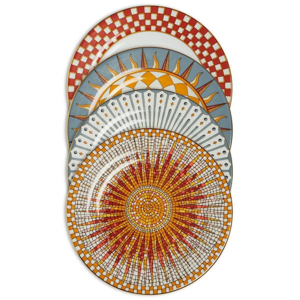 Solar - Porcelain Mix Dessert Plate (Set of 4)