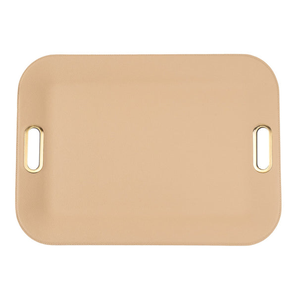 Metal Handles - Large Serving Tray Ospo Beige