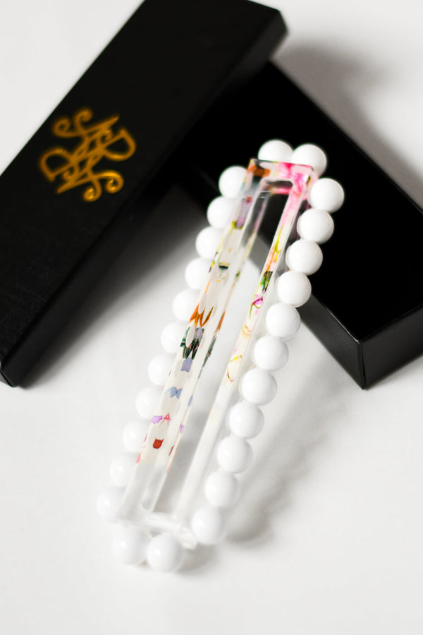 Mezuzah - Floral Garden Beaded Case