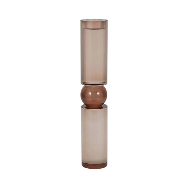 Marla - Large Bronze Crystal Candlestick