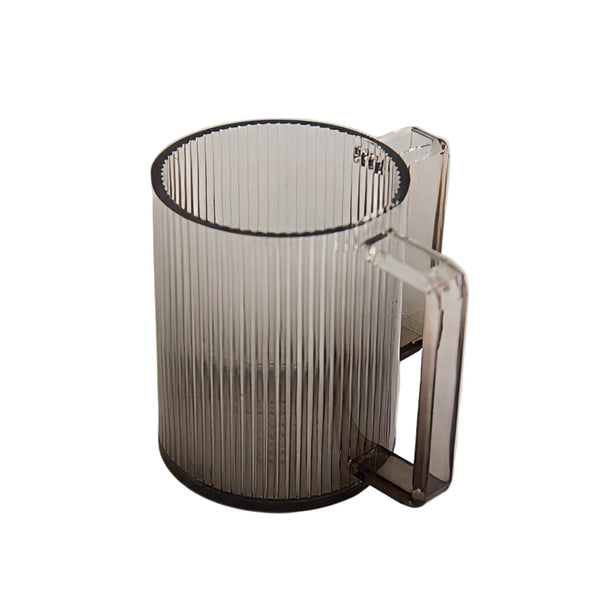 Netilat Yadayim Cup - Smokey Ribbed Acrylic * Last Piece *