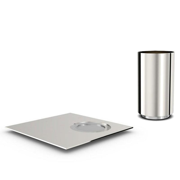 Elevate Kiddush Set & Tealight Holders Silver