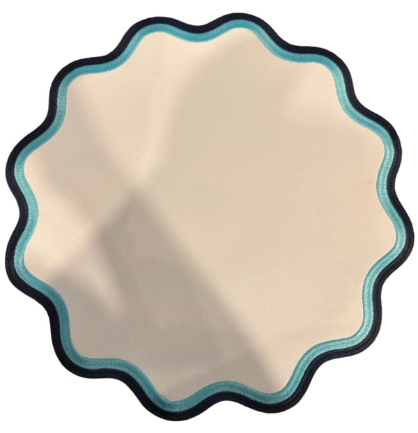 Mykonos - Light Blue / Navy Placemats (Set of 4)