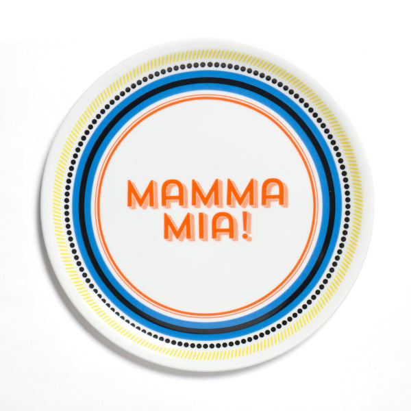 Pizza Plate - Mamma Mia (Set of 4)