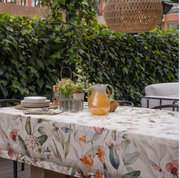 Flower -  Tablecloth F233 - 122"x60"